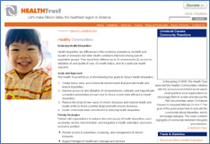 Health Communities Initiative Screenshot